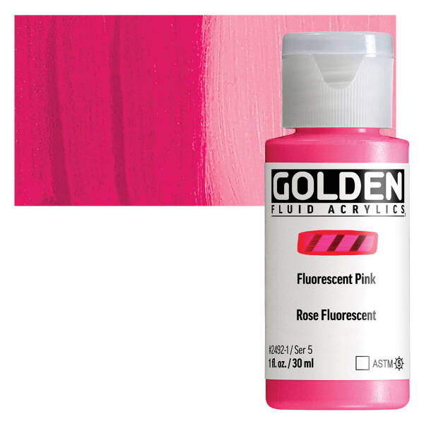 Golden Fluid Akrilik Boya 30 Ml Seri 5 Fluorescent Pink - 1