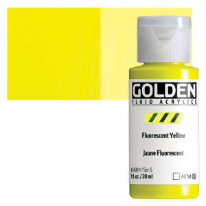 Golden Fluid Akrilik Boya 30 Ml Seri 5 Fluorescent Yellow - Golden