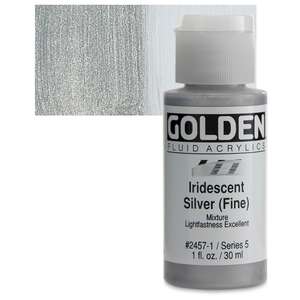 Golden Fluid Akrilik Boya 30 Ml Seri 5 Iridescent Silver Fine - 1