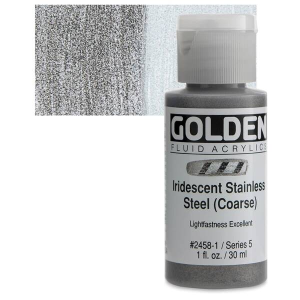 Golden Fluid Akrilik Boya 30 Ml Seri 5 Iridescent Stainless Steel Coarse
