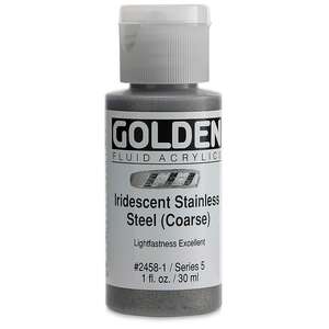 Golden Fluid Akrilik Boya 30 Ml Seri 5 Iridescent Stainless Steel Coarse - Thumbnail