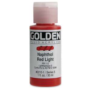 Golden Fluid Akrilik Boya 30 Ml Seri 5 Naphthol Red Light - 3