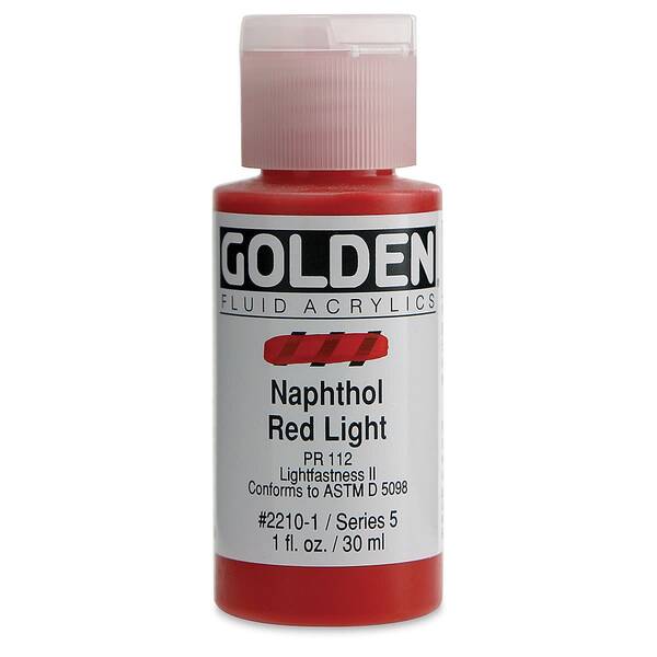 Golden Fluid Akrilik Boya 30 Ml Seri 5 Naphthol Red Light - 3