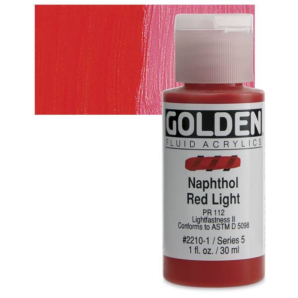 Golden Fluid Akrilik Boya 30 Ml Seri 5 Naphthol Red Light