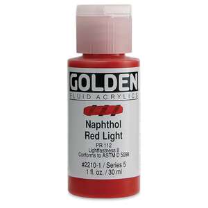 Golden Fluid Akrilik Boya 30 Ml Seri 5 Naphthol Red Light - Thumbnail