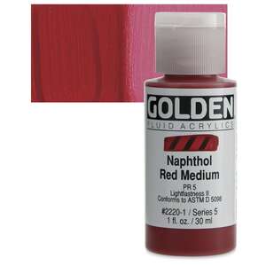 Golden - Golden Fluid Akrilik Boya 30 Ml Seri 5 Naphthol Red Medium