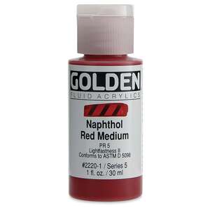 Golden Fluid Akrilik Boya 30 Ml Seri 5 Naphthol Red Medium - Thumbnail