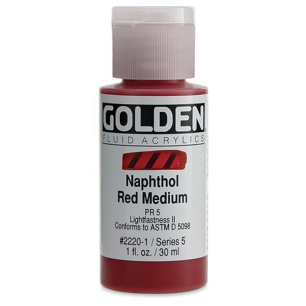 Golden Fluid Akrilik Boya 30 Ml Seri 5 Naphthol Red Medium