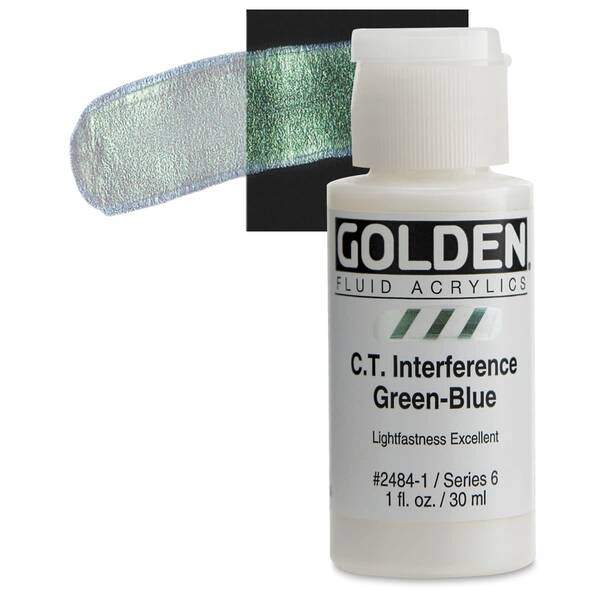 Golden Fluid Akrilik Boya 30 Ml Seri 6 C.T. Interference Green-Blue