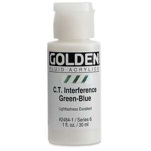 Golden Fluid Akrilik Boya 30 Ml Seri 6 C.T. Interference Green-Blue - 3