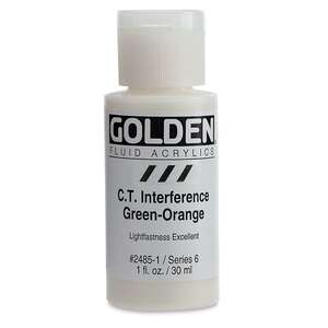 Golden Fluid Akrilik Boya 30 Ml Seri 6 C.T. Interference Green-Orange - 3