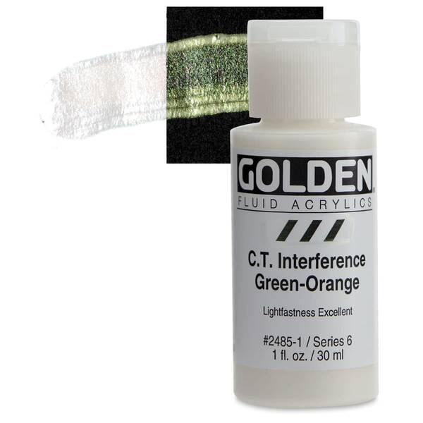 Golden Fluid Akrilik Boya 30 Ml Seri 6 C.T. Interference Green-Orange