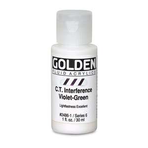 Golden Fluid Akrilik Boya 30 Ml Seri 6 C.T. Interference Violet-Green - 3