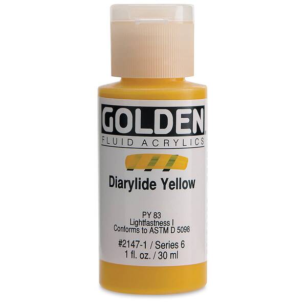 Golden Fluid Akrilik Boya 30 Ml Seri 6 Diarylide Yellow - 3