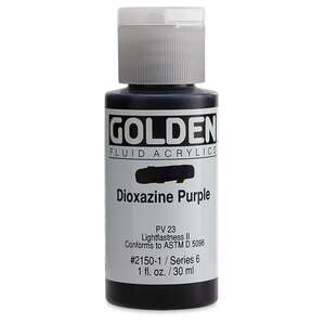 Golden Fluid Akrilik Boya 30 Ml Seri 6 Dioxazine Purple - 3