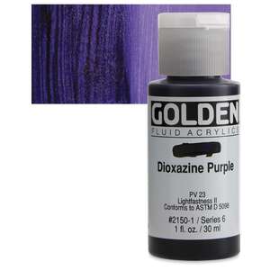 Golden - Golden Fluid Akrilik Boya 30 Ml Seri 6 Dioxazine Purple