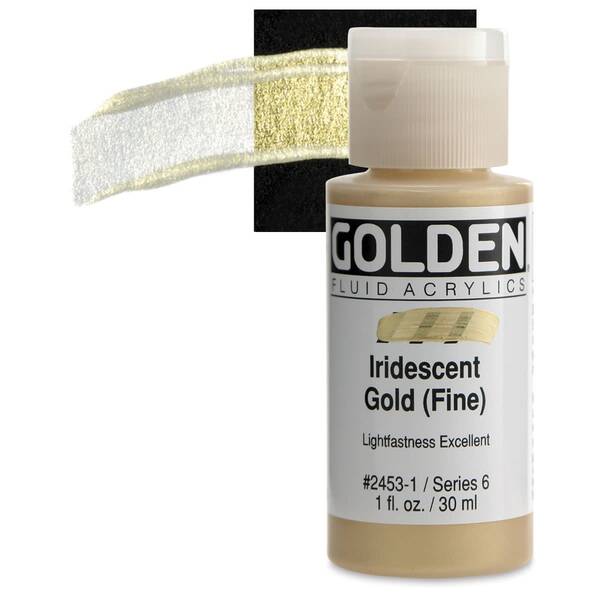 Golden Fluid Akrilik Boya 30 Ml Seri 6 Iridescent Gold Fine - 1