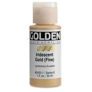 Golden Fluid Akrilik Boya 30 Ml Seri 6 Iridescent Gold Fine - 2