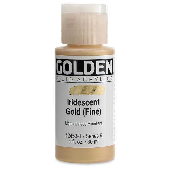 Golden Fluid Akrilik Boya 30 Ml Seri 6 Iridescent Gold Fine - 2