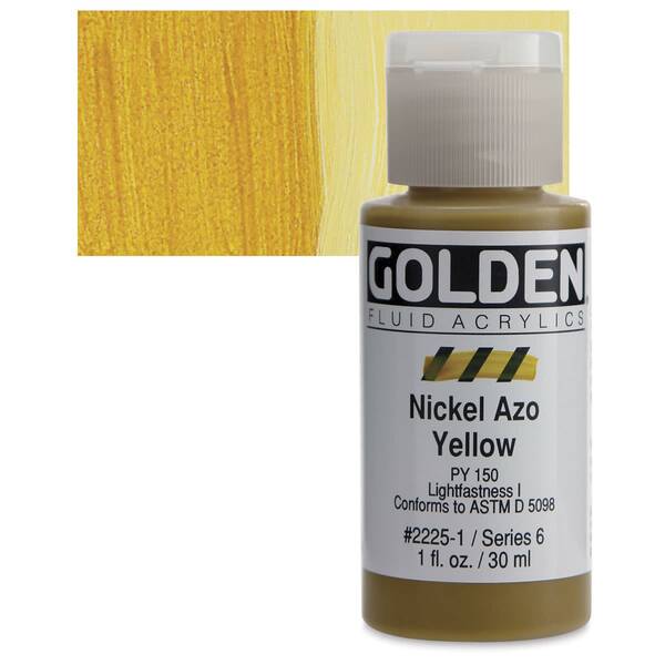 Golden Fluid Akrilik Boya 30 Ml Seri 6 Nickel Azo Yellow - 1