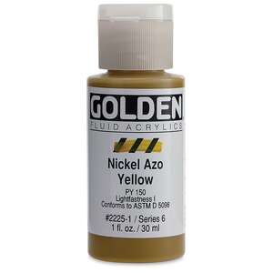 Golden Fluid Akrilik Boya 30 Ml Seri 6 Nickel Azo Yellow - 3