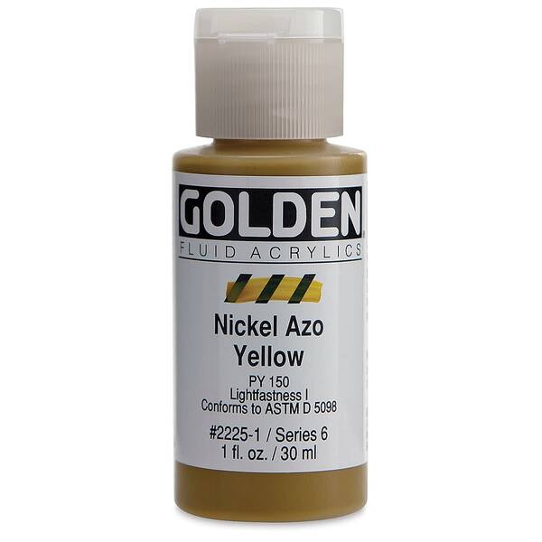 Golden Fluid Akrilik Boya 30 Ml Seri 6 Nickel Azo Yellow - 3