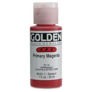 Golden Fluid Akrilik Boya 30 Ml Seri 6 Primary Magenta - Thumbnail