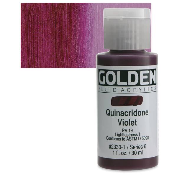 Golden Fluid Akrilik Boya 30 Ml Seri 6 Quinacridone Violet - 1