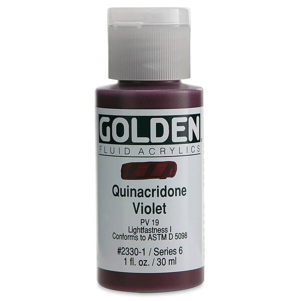 Golden Fluid Akrilik Boya 30 Ml Seri 6 Quinacridone Violet - 3