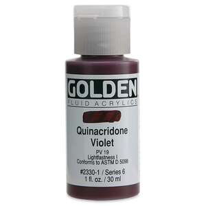 Golden Fluid Akrilik Boya 30 Ml Seri 6 Quinacridone Violet - Thumbnail