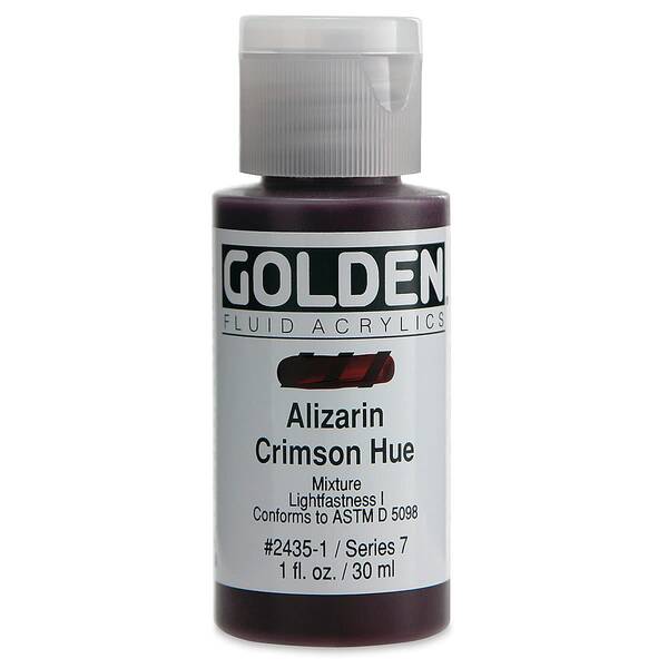 Golden Fluid Akrilik Boya 30 Ml Seri 7 Alizarin Crimson Hue - 3