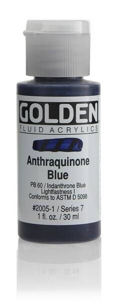 Golden Fluid Akrilik Boya 30 Ml Seri 7 Anthraquinone Blue - 1