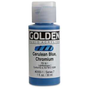 Golden Fluid Akrilik Boya 30 Ml Seri 7 Cerulean Blue Chromium - 3