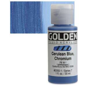 Golden - Golden Fluid Akrilik Boya 30 Ml Seri 7 Cerulean Blue Chromium