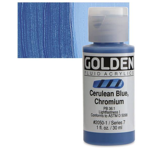 Golden Fluid Akrilik Boya 30 Ml Seri 7 Cerulean Blue Chromium
