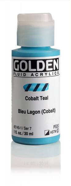 Golden Fluid Akrilik Boya 30 Ml Seri 7 Cobalt Teal - 1