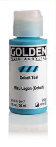 Golden - Golden Fluid Akrilik Boya 30 Ml Seri 7 Cobalt Teal