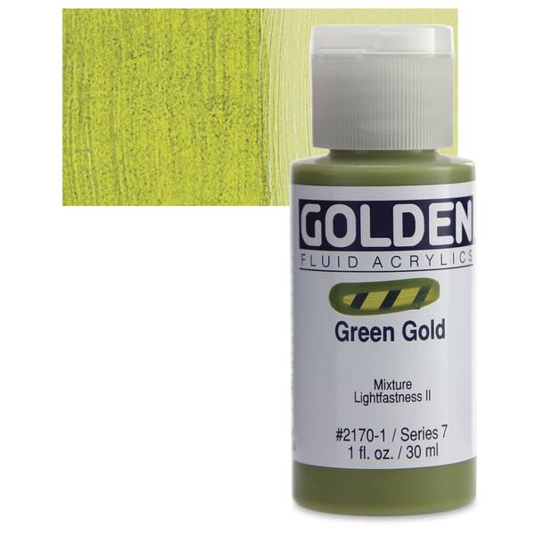 Golden Fluid Akrilik Boya 30 Ml Seri 7 Green Gold - 1