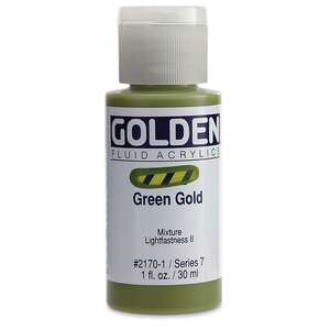 Golden Fluid Akrilik Boya 30 Ml Seri 7 Green Gold - 3