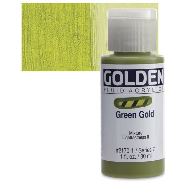 Golden Fluid Akrilik Boya 30 Ml Seri 7 Green Gold