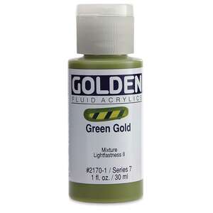 Golden Fluid Akrilik Boya 30 Ml Seri 7 Green Gold - Thumbnail