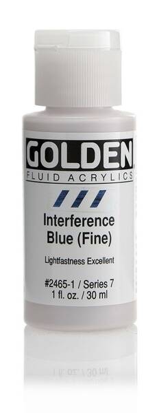Golden Fluid Akrilik Boya 30 Ml Seri 7 Interference Blue (Fine)