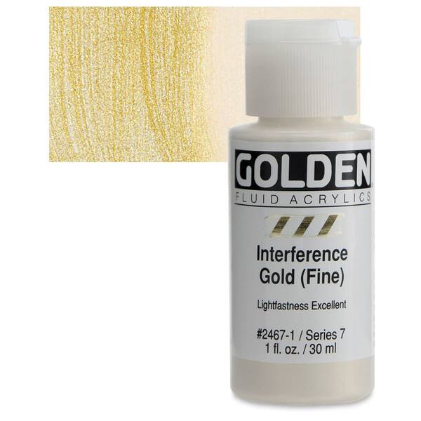 Golden Fluid Akrilik Boya 30 Ml Seri 7 Interference Gold (Fine) - 1