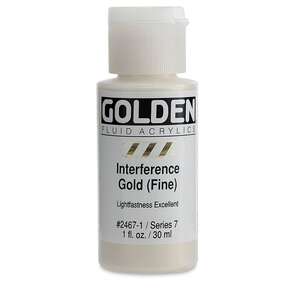 Golden Fluid Akrilik Boya 30 Ml Seri 7 Interference Gold (Fine) - 3