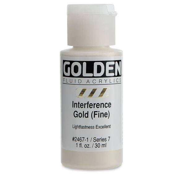 Golden Fluid Akrilik Boya 30 Ml Seri 7 Interference Gold (Fine) - 3