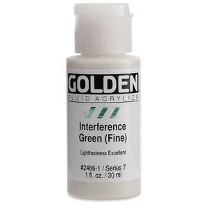 Golden Fluid Akrilik Boya 30 Ml Seri 7 Intereference Green (Fine) - Thumbnail