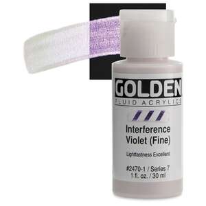 Golden Fluid Akrilik Boya 30 Ml Seri 7 Interference Violet (Fine) - 1