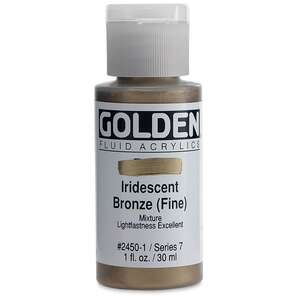 Golden Fluid Akrilik Boya 30 Ml Seri 7 Iridescent Bronz Fine - 3