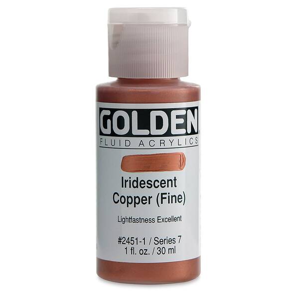 Golden Fluid Akrilik Boya 30 Ml Seri 7 Iridescent Copper Fine - 3