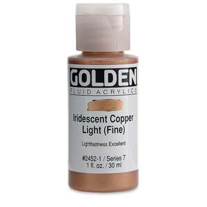 Golden Fluid Akrilik Boya 30 Ml Seri 7 Iridescent Copper Light Fine - 3